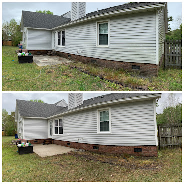 Amazing transformation! Quality House Washing and Concrete Cleaning in Wilmington, NC